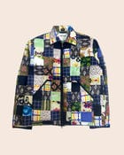 Upcycled Block Printed Patchwork Jacket view 1