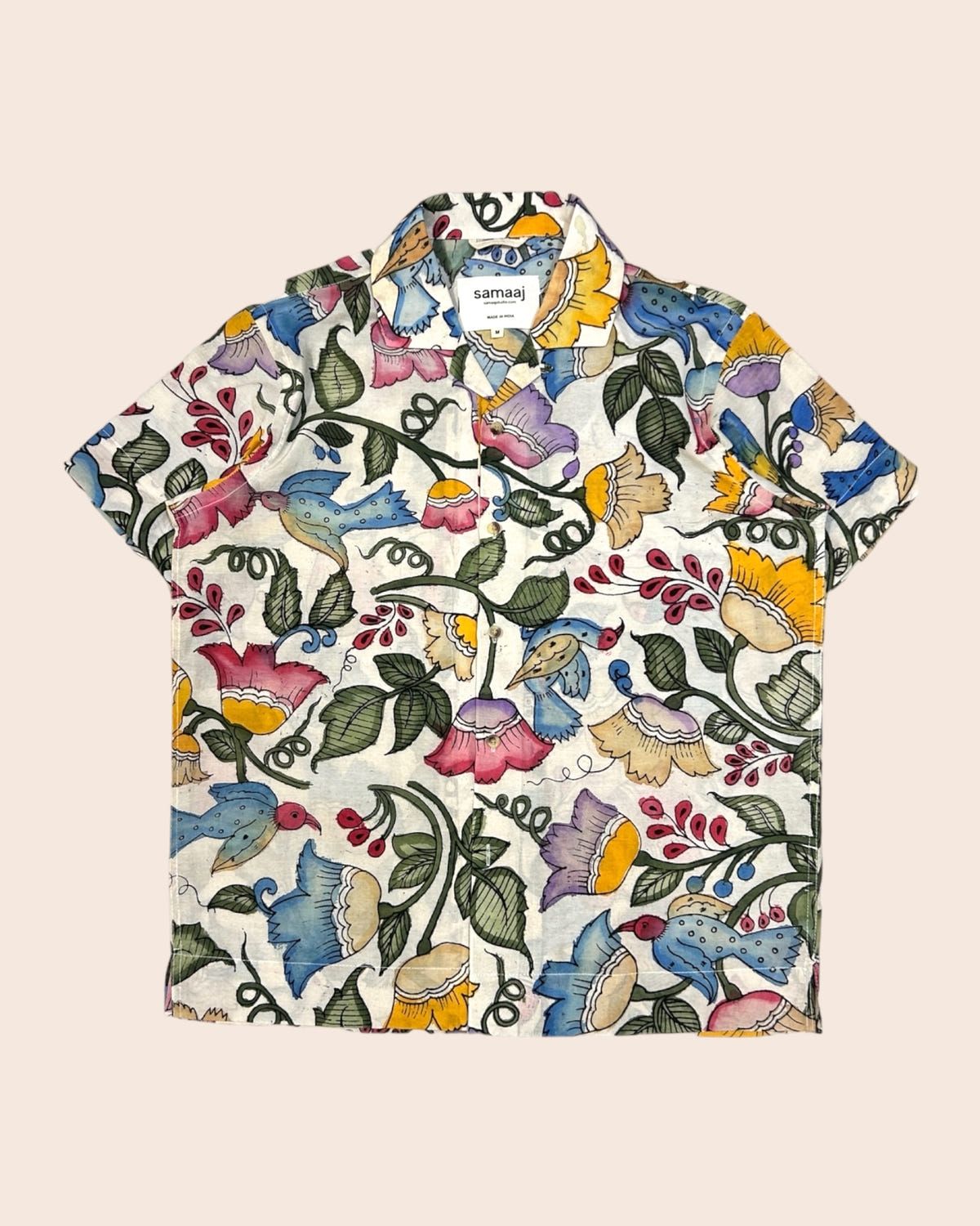 Kalamkari Hand Paint Shirt 16 - image 1