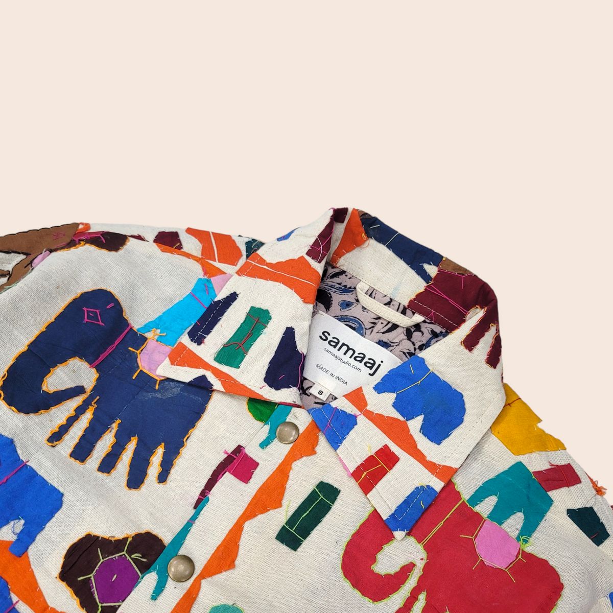 White Applique Jacket - image 2