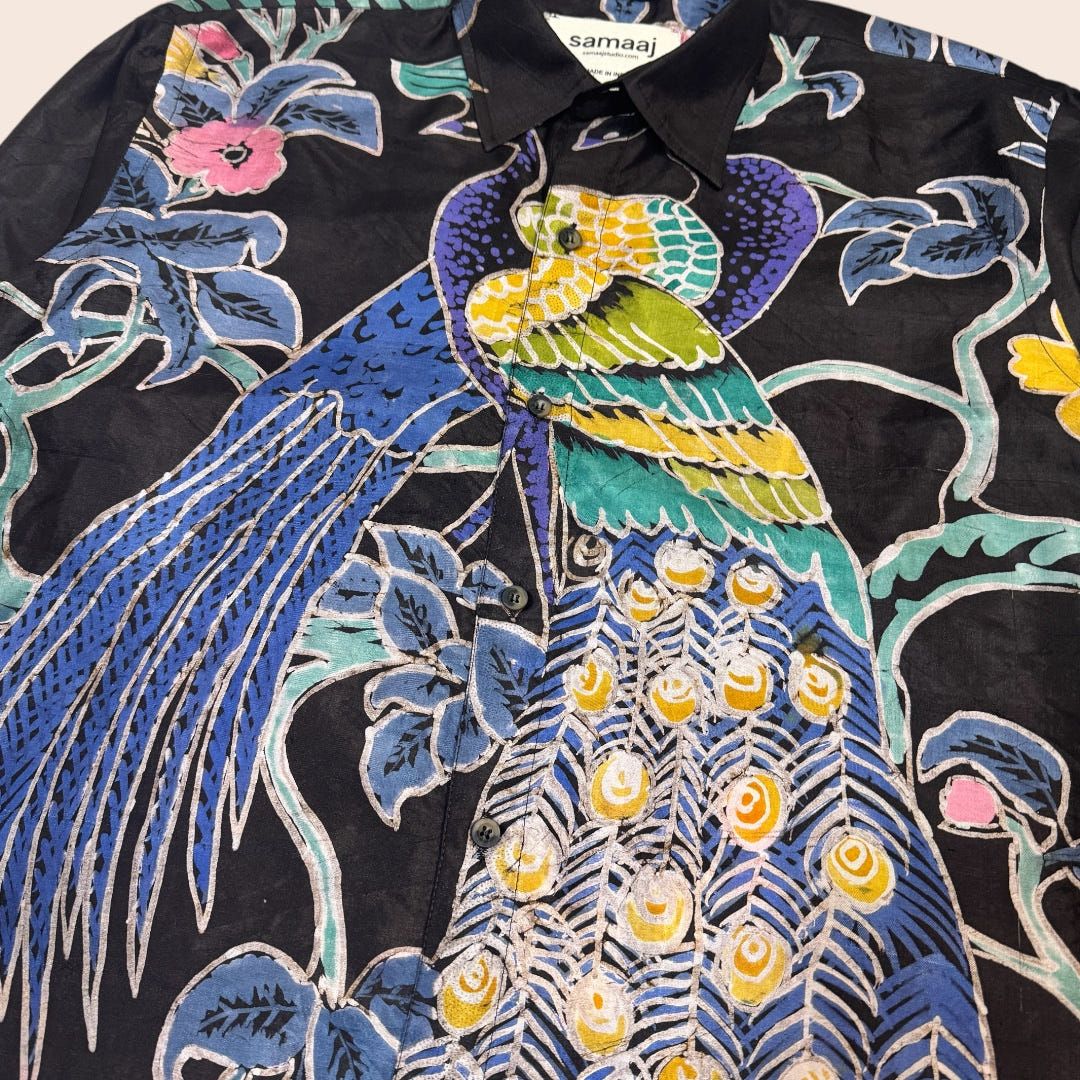 Silk Batik Hand Paint Shirt - image 3