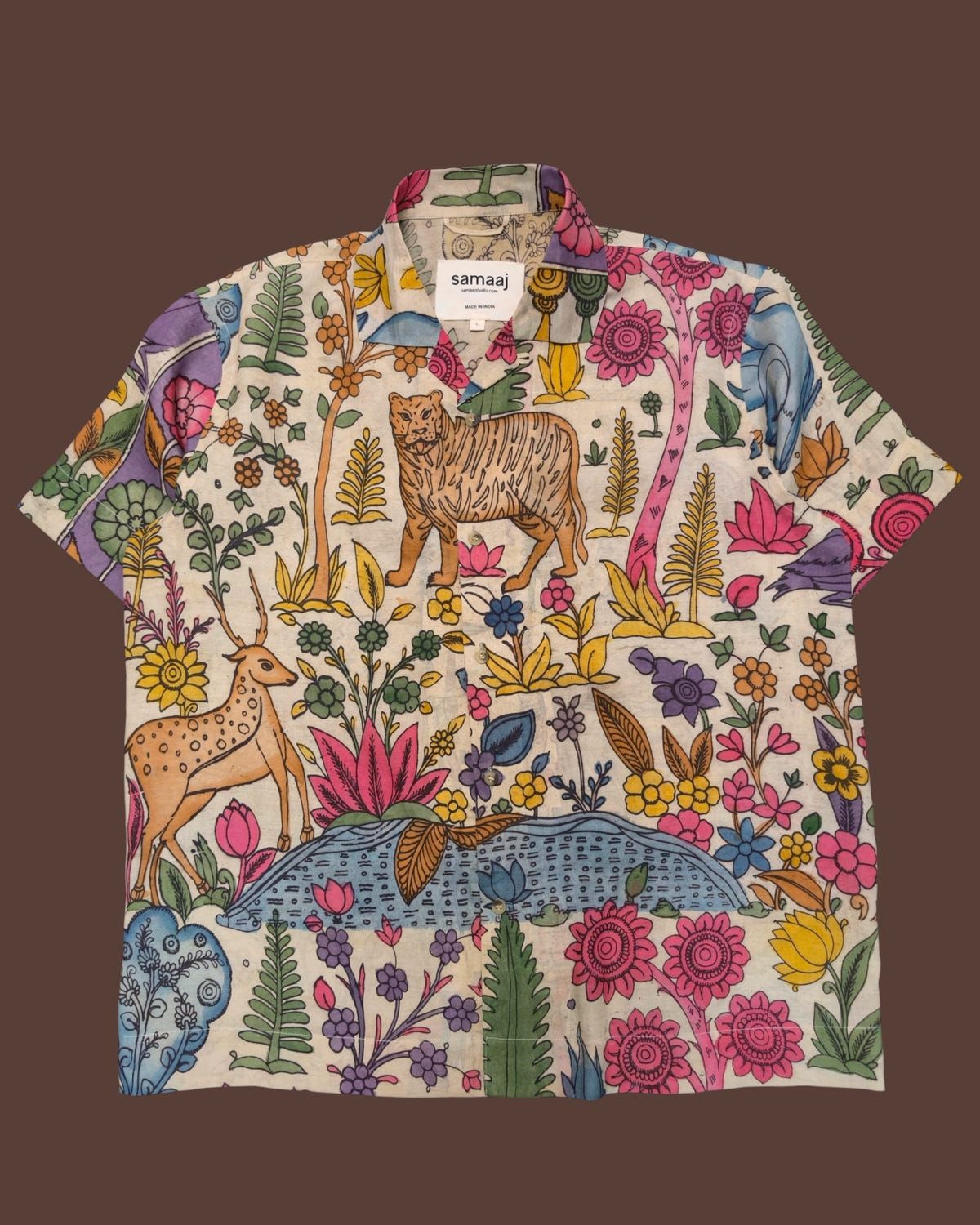 Kalamkari Hand Paint Shirt 26 - image 1