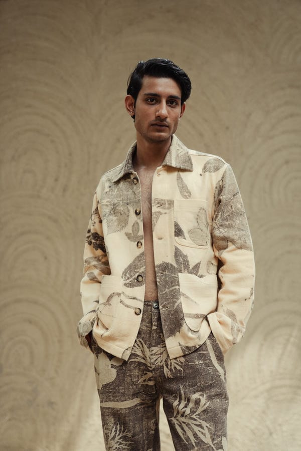 Samaaj Studio — Eco Print Workwear Jacket