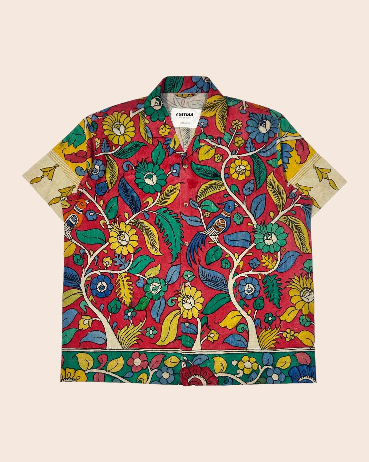 Kalamkari Hand Paint Shirt 12 - image 1