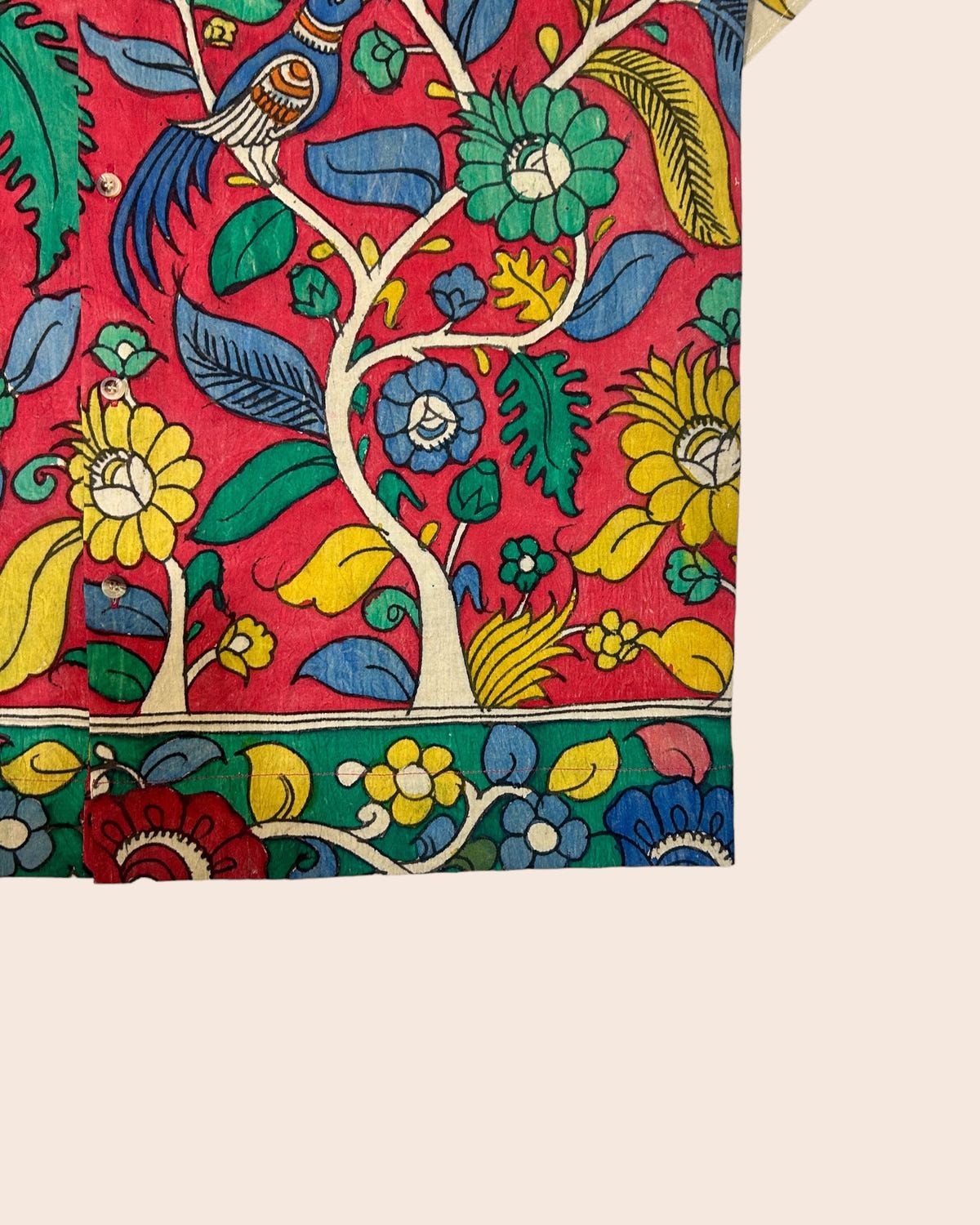 Kalamkari Hand Paint Shirt 12 - image 4