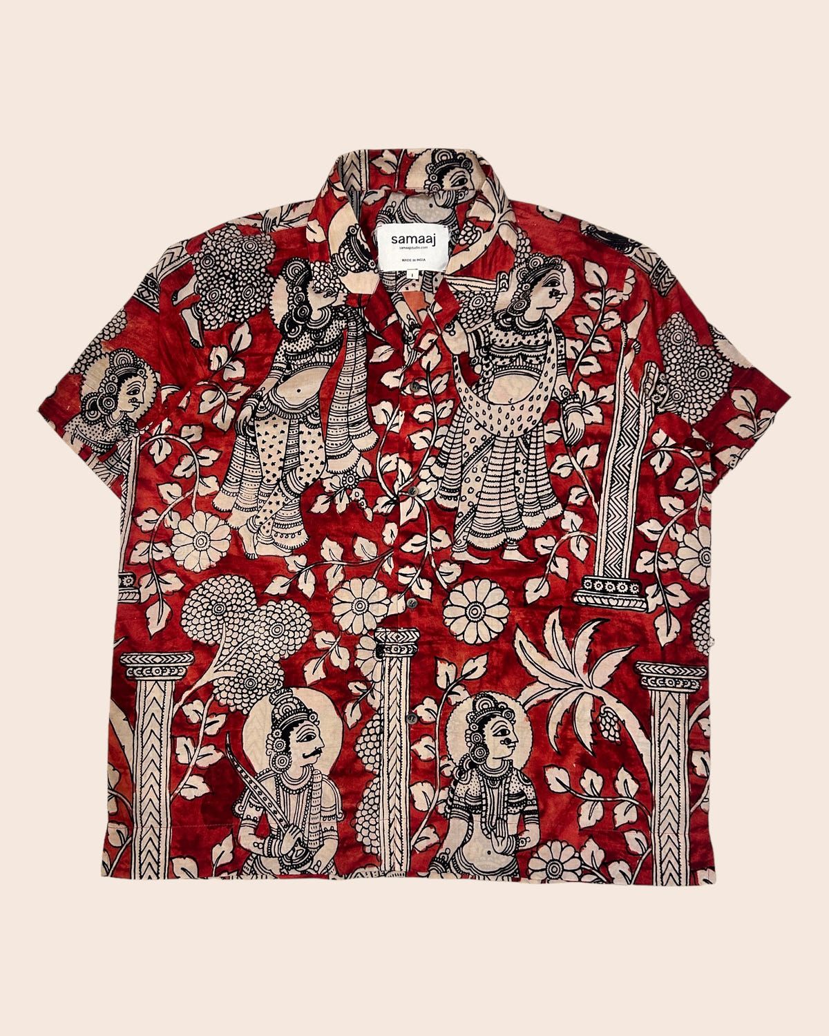 Kalamkari Hand Paint Shirt 14 - image 1