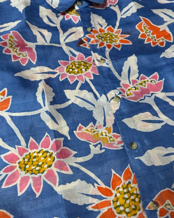 Samaaj Studio — Silk Batik Hand Paint Shirt 03