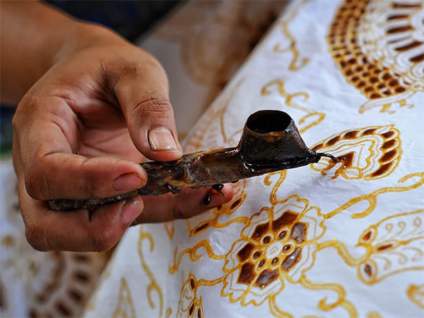 Silk Batik Hand Paint Shirt 03 - image 4