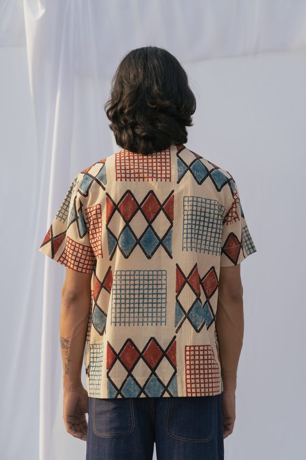 Samaaj Studio — Block Print Ajrakh Shirt 05