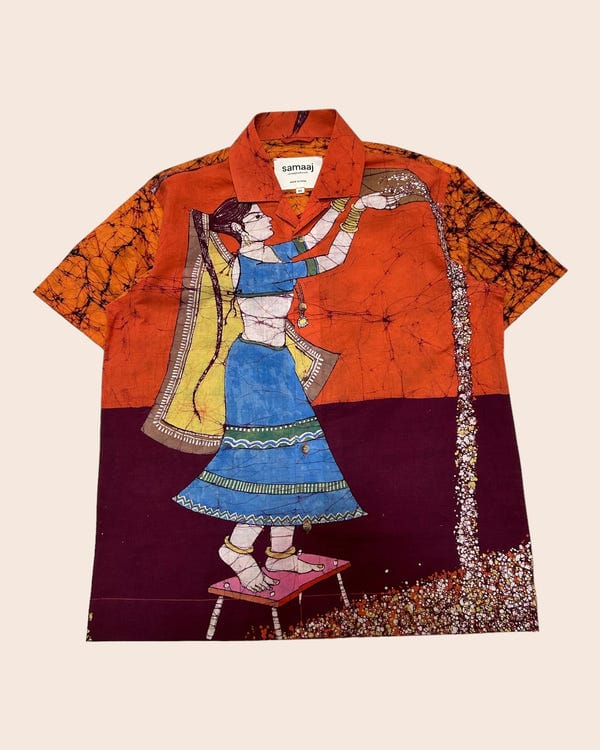 Samaaj Studio — Batik Hand Paint Shirt 06