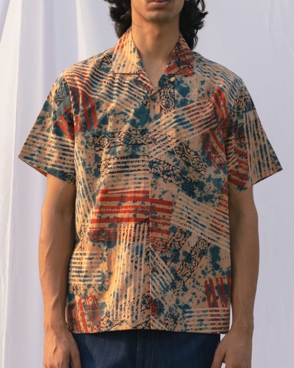 Samaaj Studio — Block Print Ajrakh Shirt 06