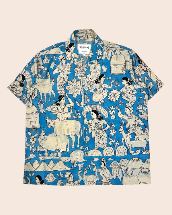 Samaaj Studio — Kalamkari Hand Paint Shirt 19