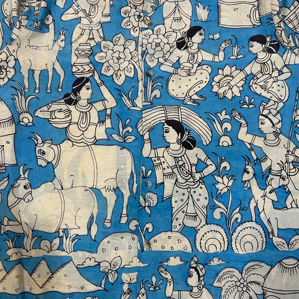 Kalamkari Hand Paint Shirt 19 - image 4