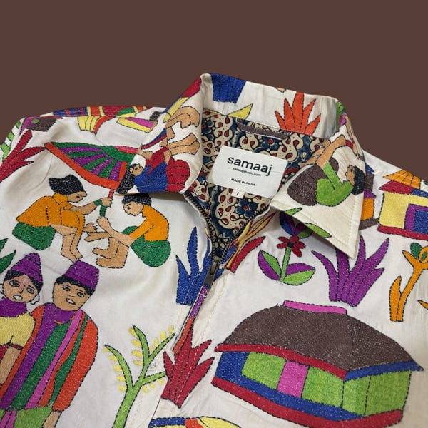 Samaaj Studio — Kantha Hand Embroidered Jacket 02