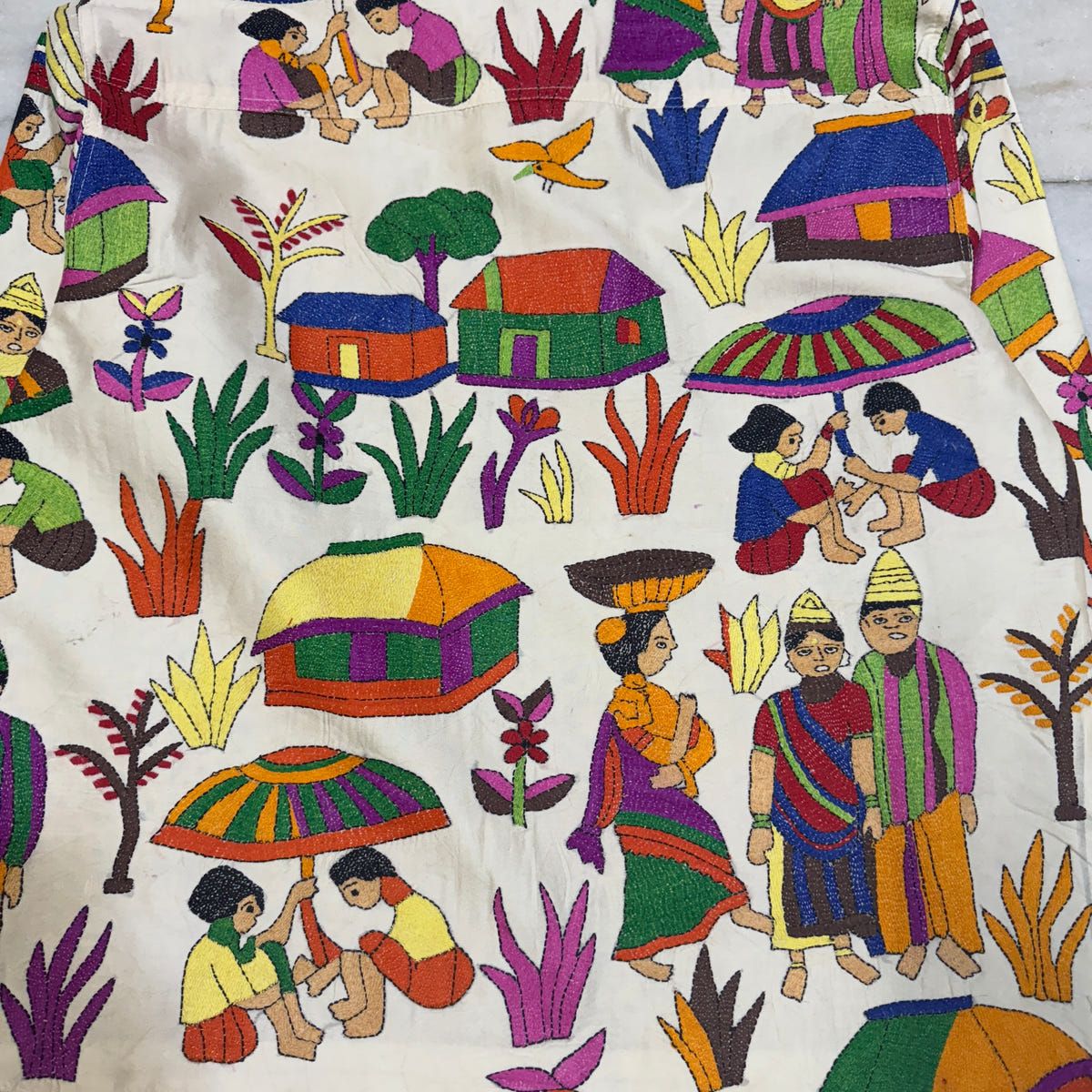 Kantha Hand Embroidered Jacket 02 - image 5