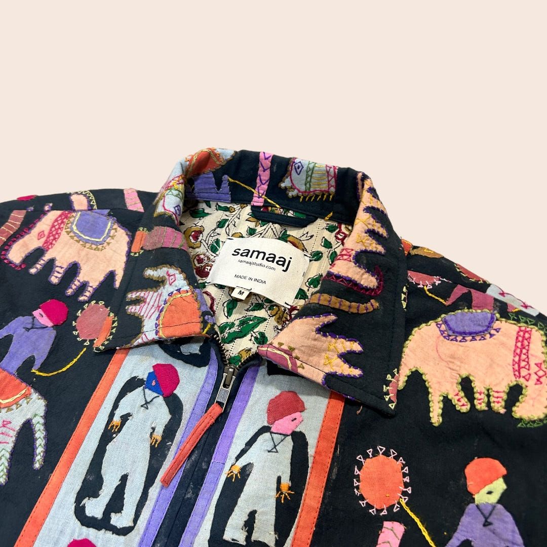 Multicolour Applique Jacket 02 - image 2