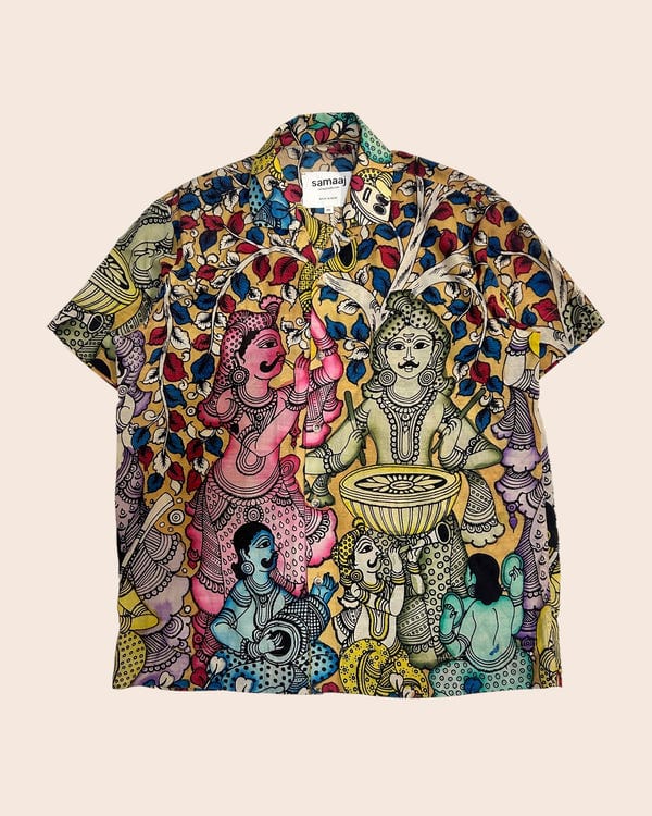 Samaaj Studio — Kalamkari Hand Paint Shirt 07