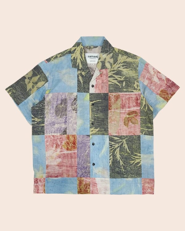 Samaaj Studio — Patchwork Eco Print Shirt