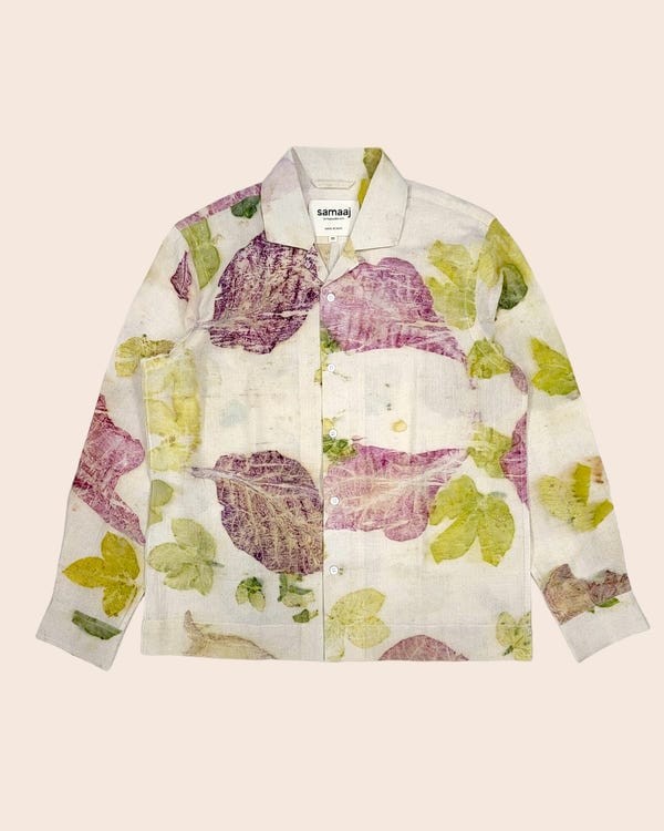Samaaj Studio — Eco Print Shirt Full Sleeves 01