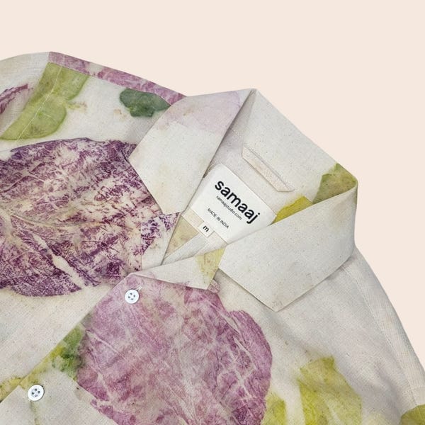 Samaaj Studio — Eco Print Shirt Full Sleeves 01