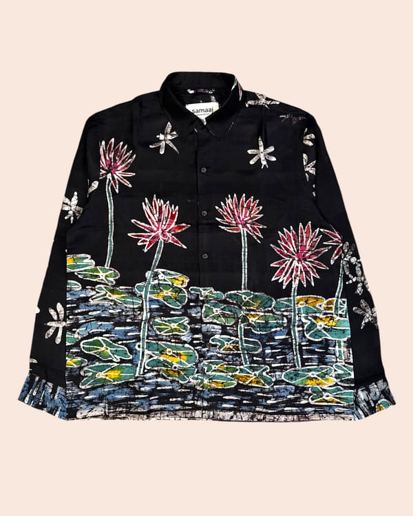Samaaj Studio — Silk Batik Hand Paint Shirt 05