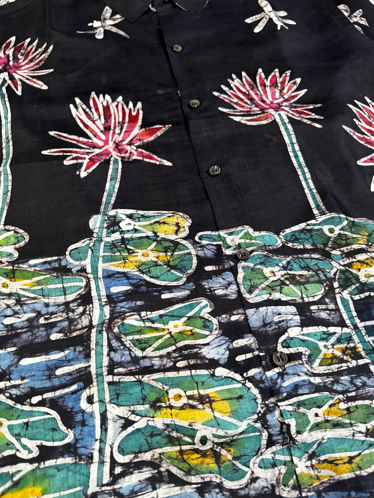 Silk Batik Hand Paint Shirt 05 - image 2