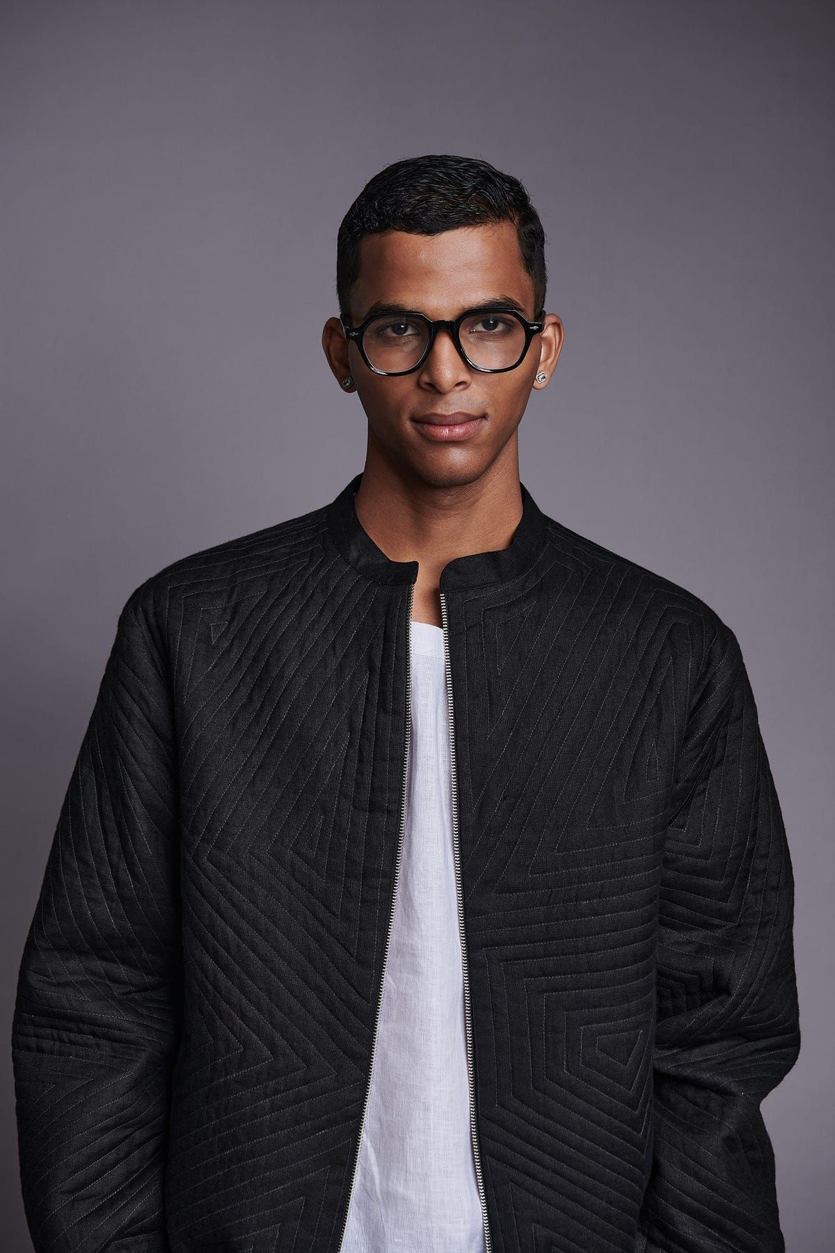 Kohl Co-Linen Unisex Quilted Bomber Jacket - image 3