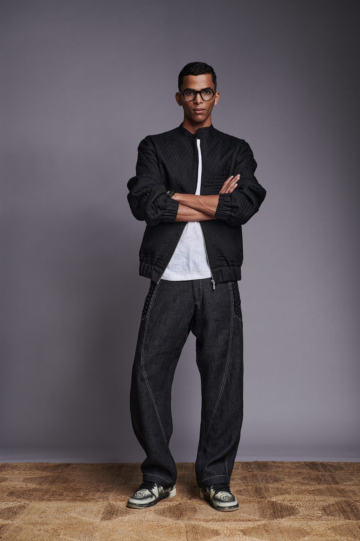 Kohl Co-Linen Unisex Quilted Bomber Jacket - image 5
