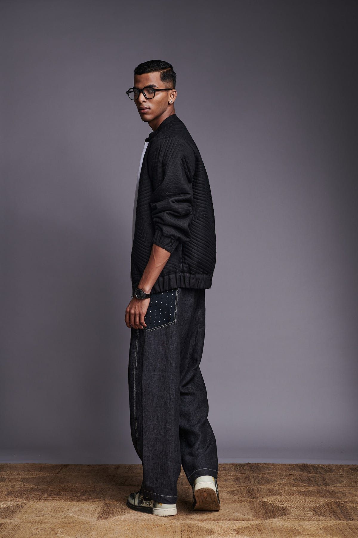 Kohl Co-Linen Unisex Quilted Bomber Jacket - image 9