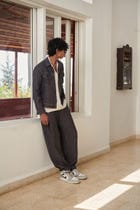 Graphite Linen Men's Jogger Pants view 4