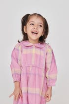 Cassata Linen Girls Peter Pan Collar Dress - Sale view 4