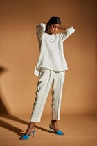 Taj Co-Linen Short Kurta Set view 6