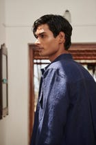 Neel Linen Men's Jacket and Baggy Pants Set view 5