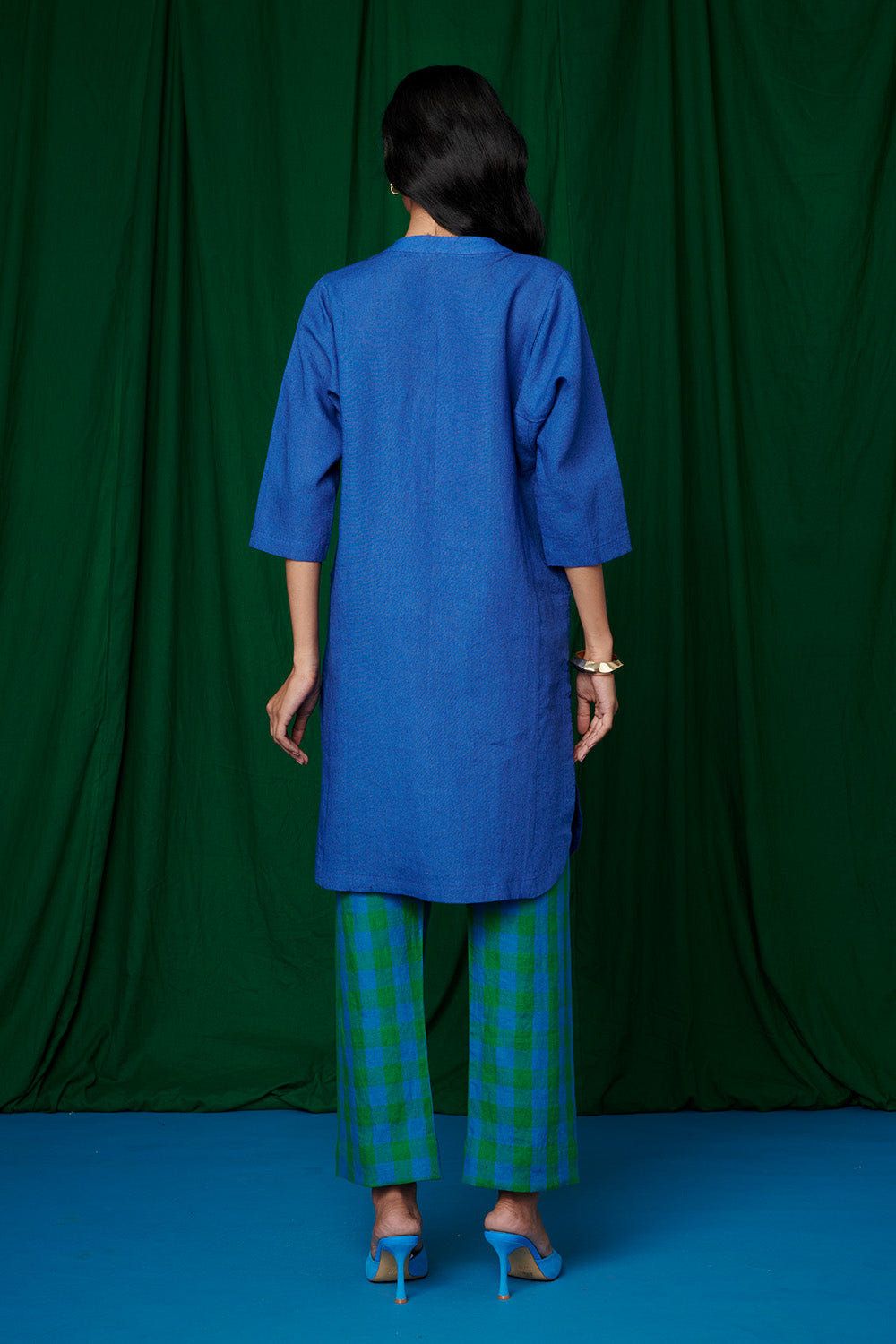 Forest Linen Drawstring Pants - Sale - image 3
