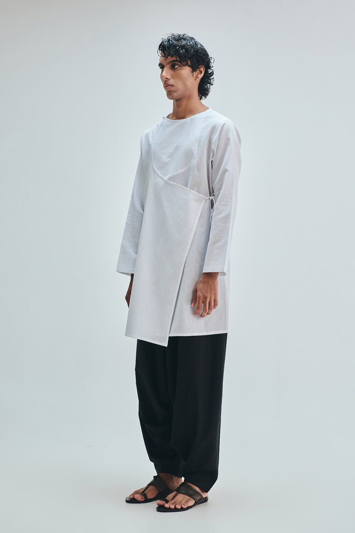 Taj Co-Linen Men's Angrakha Kurta Set - image 2
