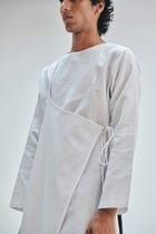 Taj Co-Linen Men's Angrakha Kurta Set view 5