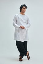 Taj Co-Linen Men's Angrakha Kurta Set view 8