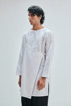 Taj Co-Linen Men's Angrakha Kurta Set view 9