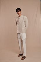 Undyed Linen Men’s Bandhgala Jacket view 8