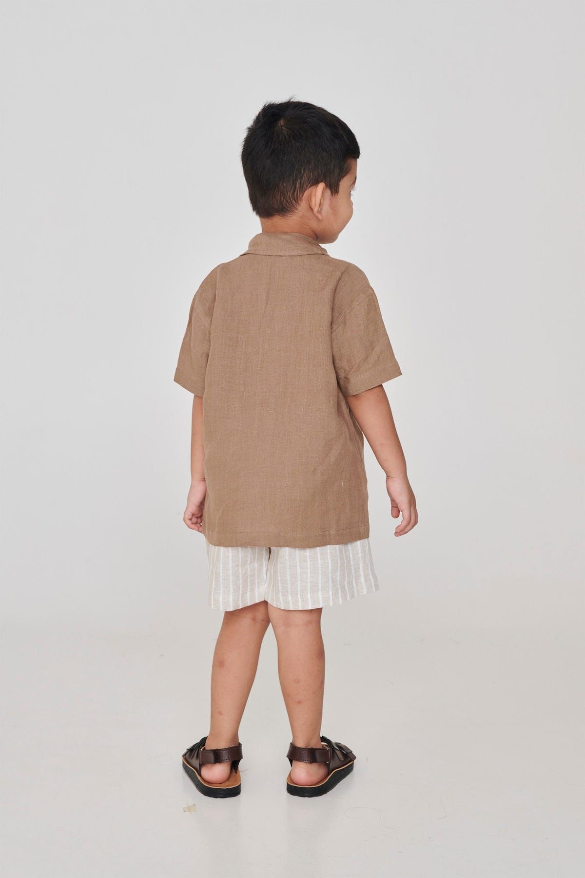 Mousse Linen Boys Camp Collar Shirt - Sale - image 4