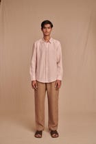 Blush Linen Men's Oxford Shirt – Slim Fit view 2