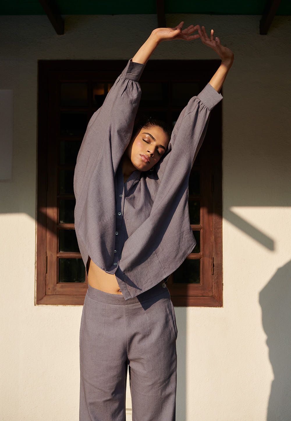 Dusk Co-Linen Dolman Shirt - image 5