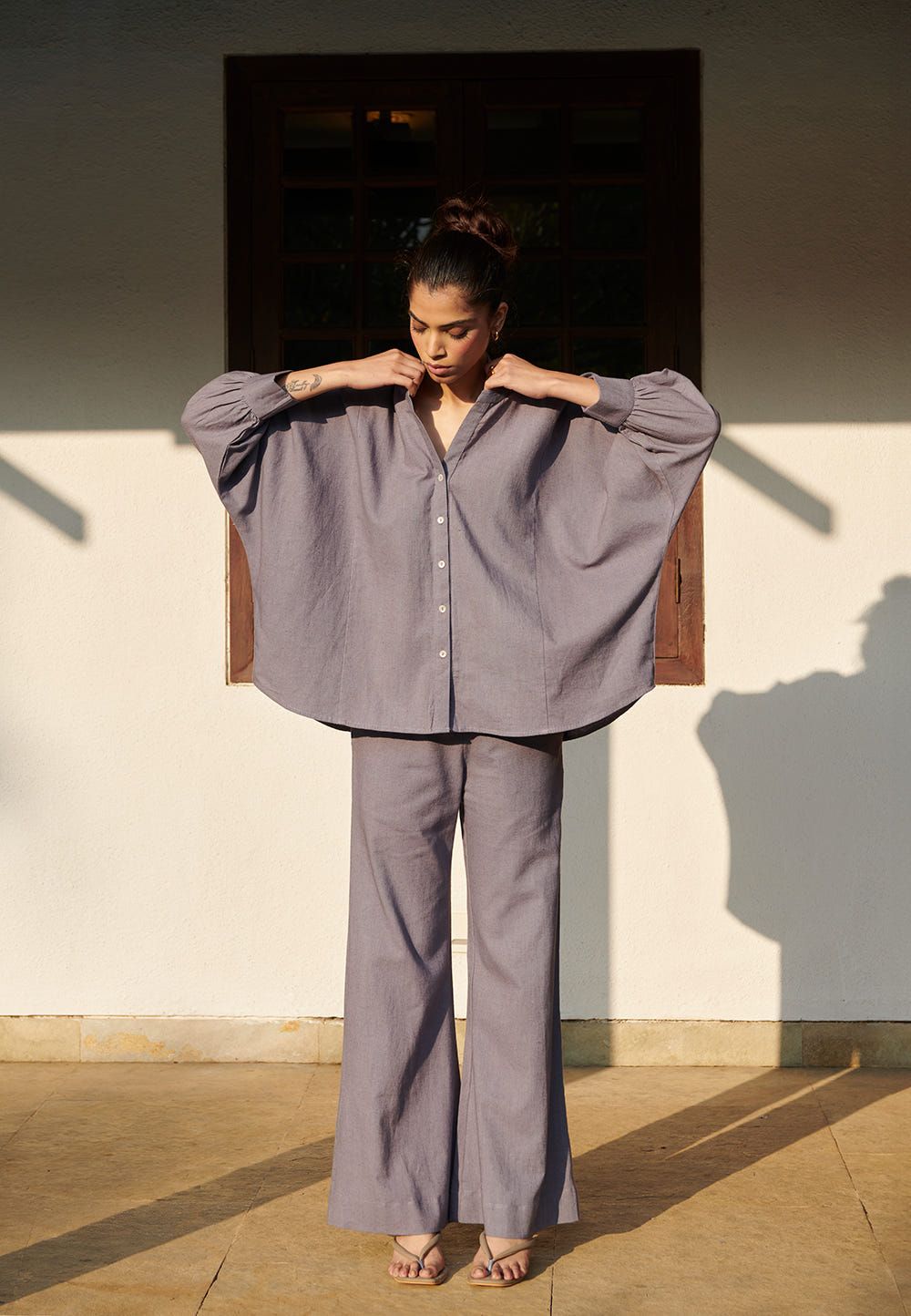 Dusk Co-Linen Dolman Shirt - image 8