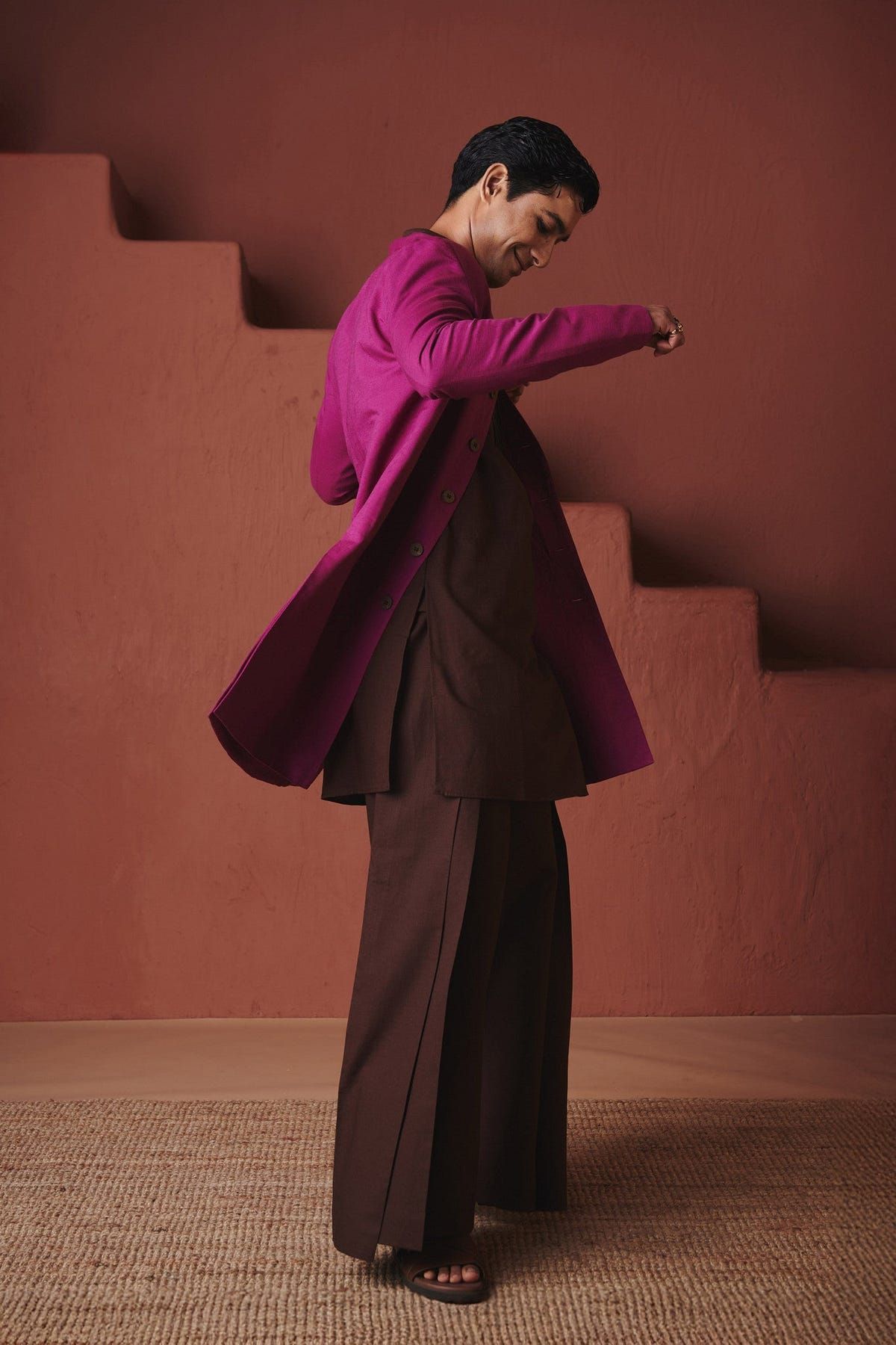 Rani Linen Men's Long Jacket - Sale - image 6