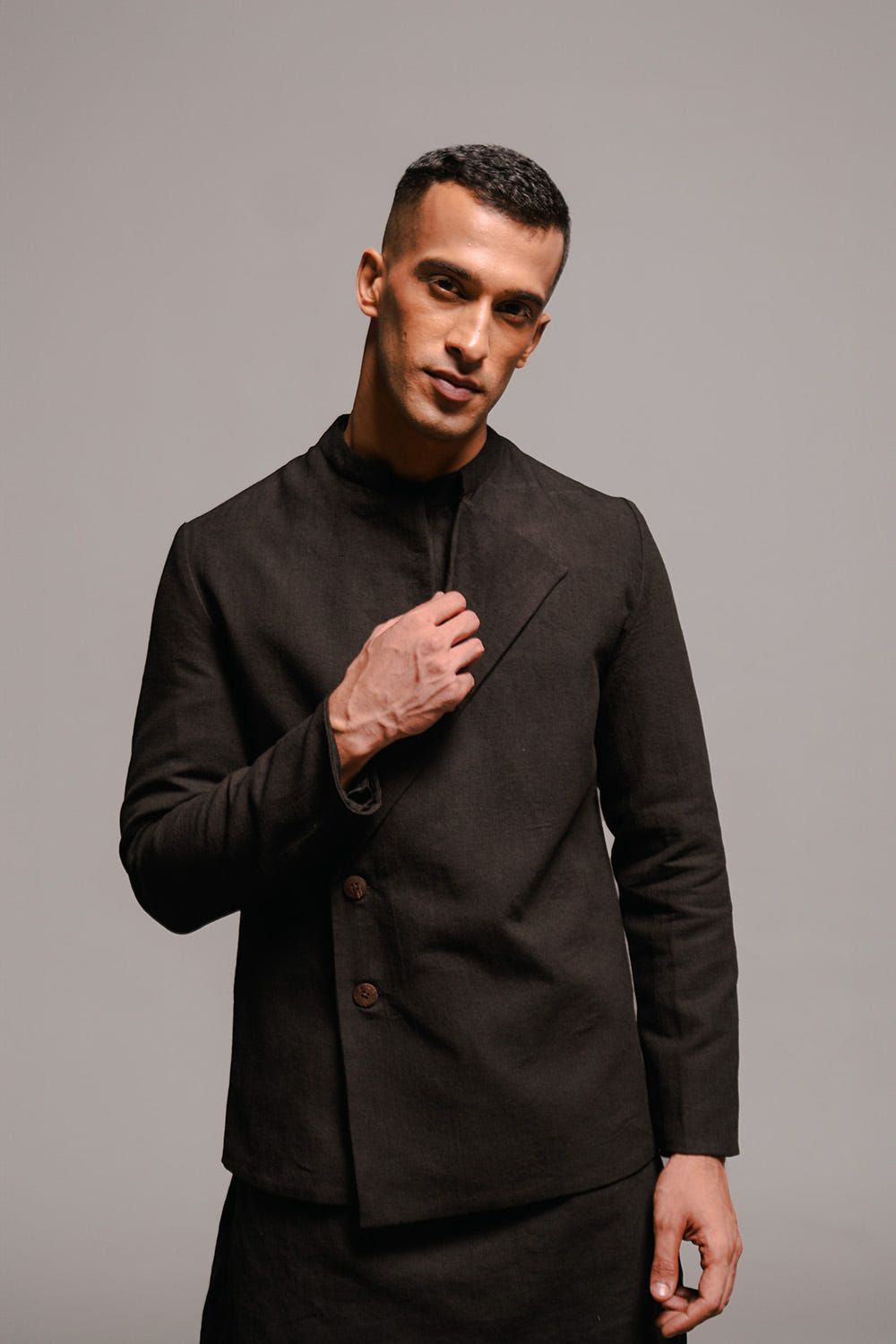 Kohl Co-Linen Men's Bandhgala Jacket - image 4