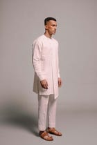 Vanilla Co-Linen Men's Side Open Kurta view 2