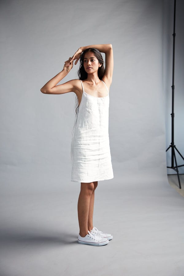 Saphed — Taj Co-Linen Slip Dress