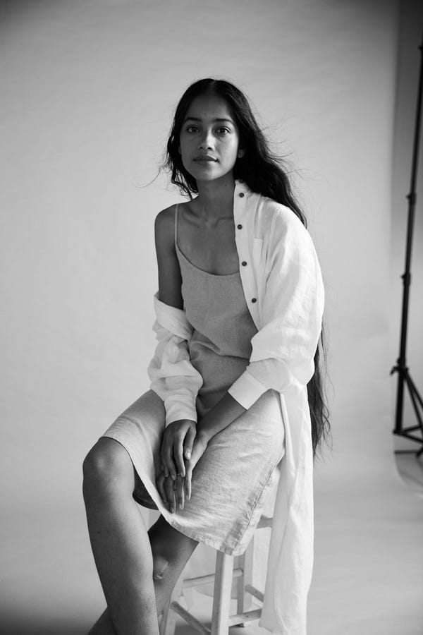Saphed — Taj Co-Linen Slip Dress