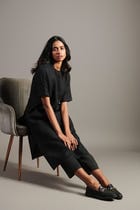 Kohl Co-Linen Half Sleeves Kurta Set view 2