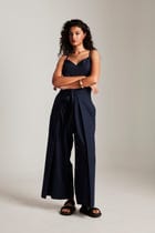 Navy Co-Linen Camisole Top - Sale view 4