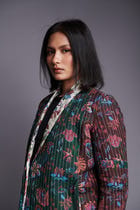 Co-Linen Quilted Wrap Jacket view 3
